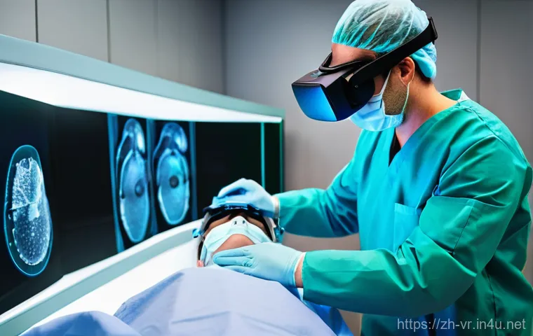 VR 기업 투자 - **Prompt:** A young adult, wearing a cutting-edge, ultra-lightweight, and sleek VR headset with glow...