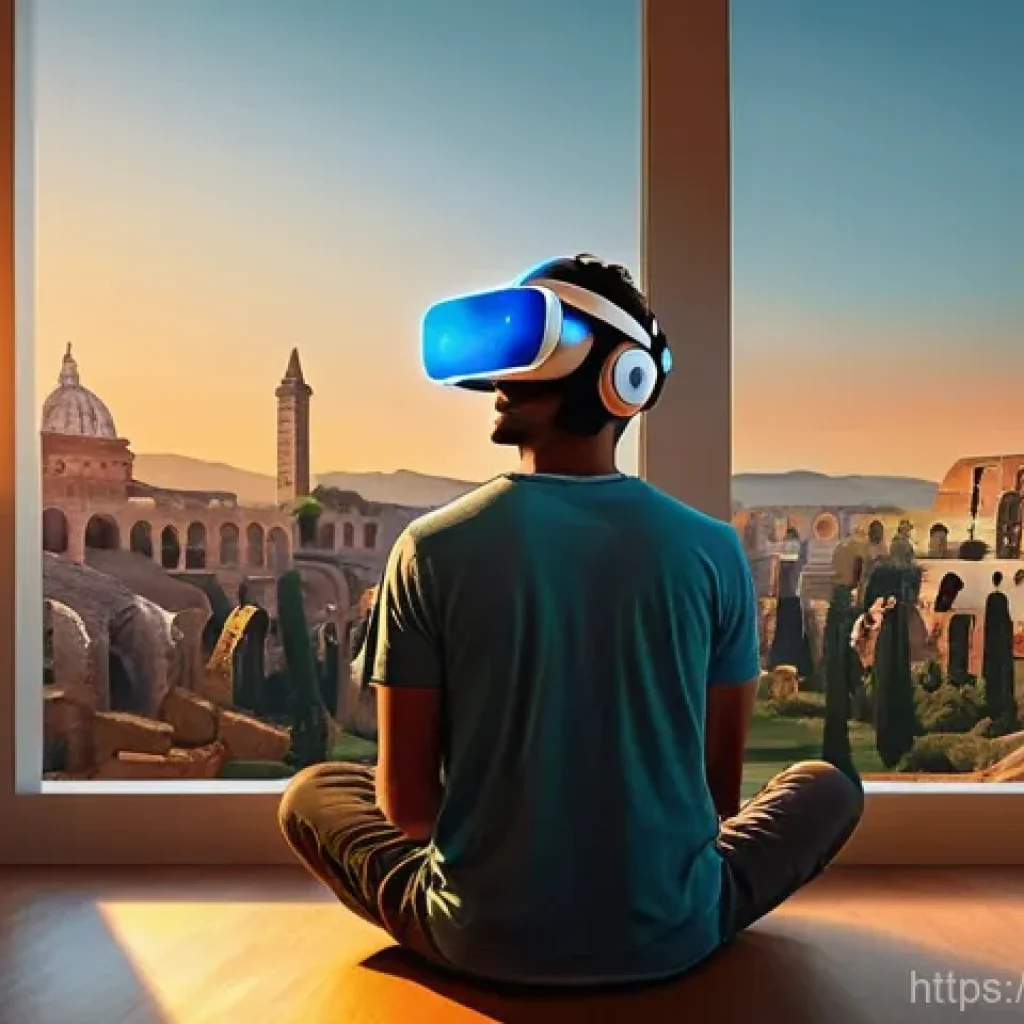 360도 비디오 - **Prompt 1: Immersive World Exploration**
    "A young adult, wearing comfortable, stylish casual cl...