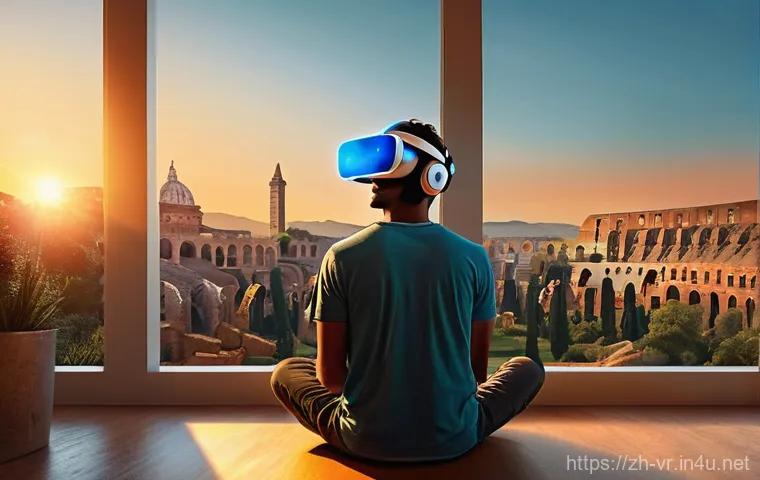 360도 비디오 - **Prompt 1: Immersive World Exploration**
    "A young adult, wearing comfortable, stylish casual cl...