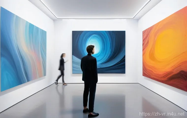 VR 전시회 - **Immersive Ancient Egypt VR Experience**
    A young adult, male or female, fully clothed in modern...