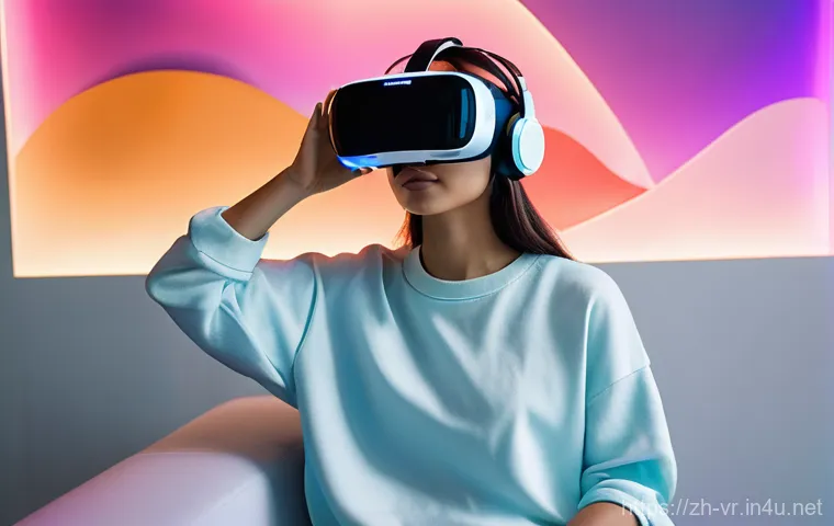 VR 영상 편집 소프트웨어 - **Prompt 1: Focused VR Creator at Work**
    "A vibrant, high-definition, realistic full shot of a y...