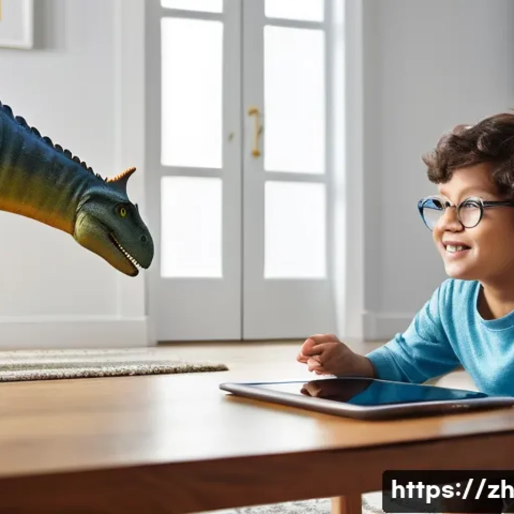 AR vs VR 차이점 - **Prompt for AR Educational Experience:**
    "A bright, naturally lit modern living room, sparsely ...